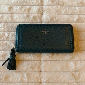 Kate Spade Leila Large Continental Wallet Pebbled Leather